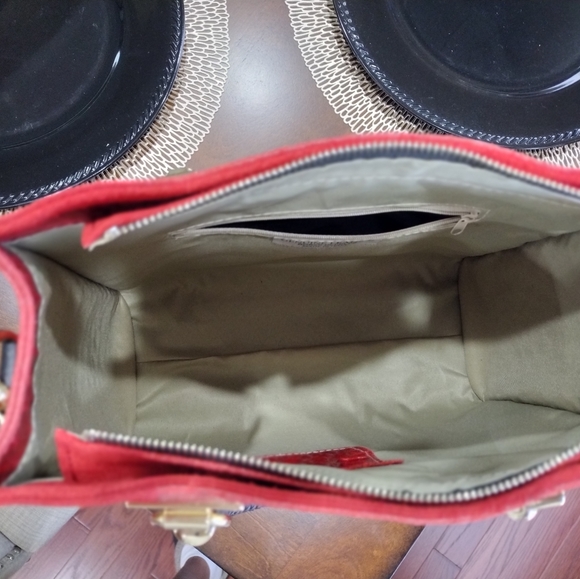 Genuine Leather/Suede Handbag - Picture 8 of 9